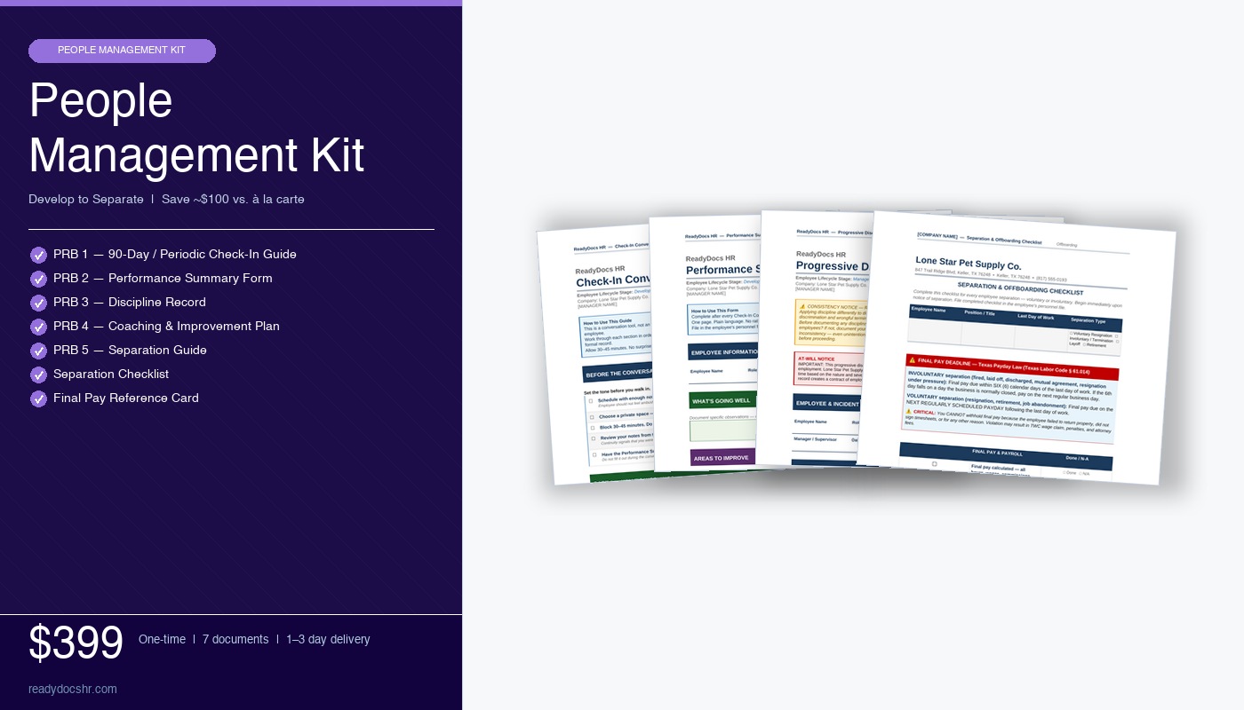 People Management Kit — ReadyDocs HR